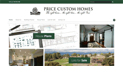 Desktop Screenshot of pricecustomhomes.com